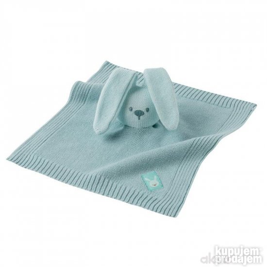 Nattou igračka pleteno ćebe sa likom zeke, mint