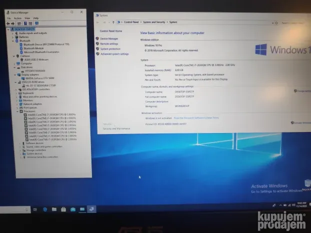 AKCIJA GEJMER Asus Rog G53S i7-2630QM 2Gh/8Gb/GTX560M