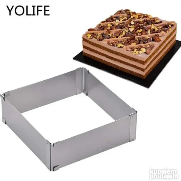Podesivi četvrtasti kalup za torte i kolače