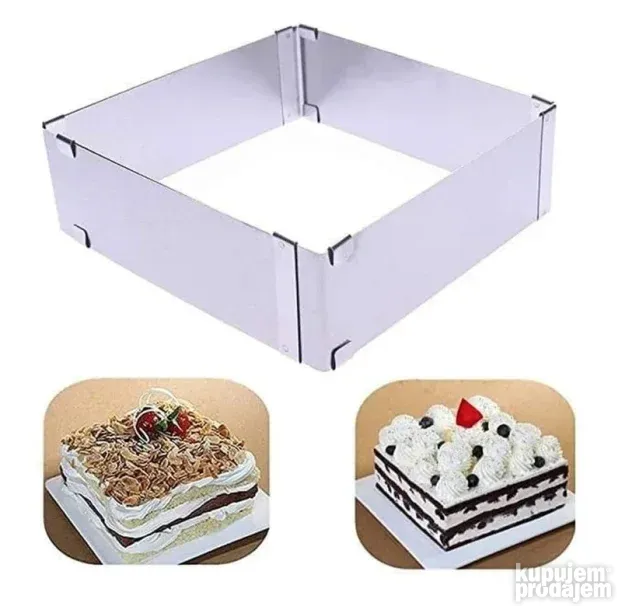 Podesivi četvrtasti kalup za torte i kolače