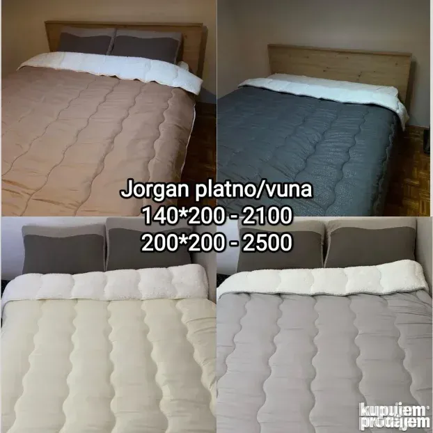 Peskiri posteljine prekrivaci jastuci