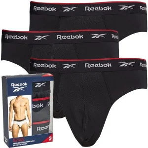 REEBOK Mens Wiggins Performance Three Pack Briefs