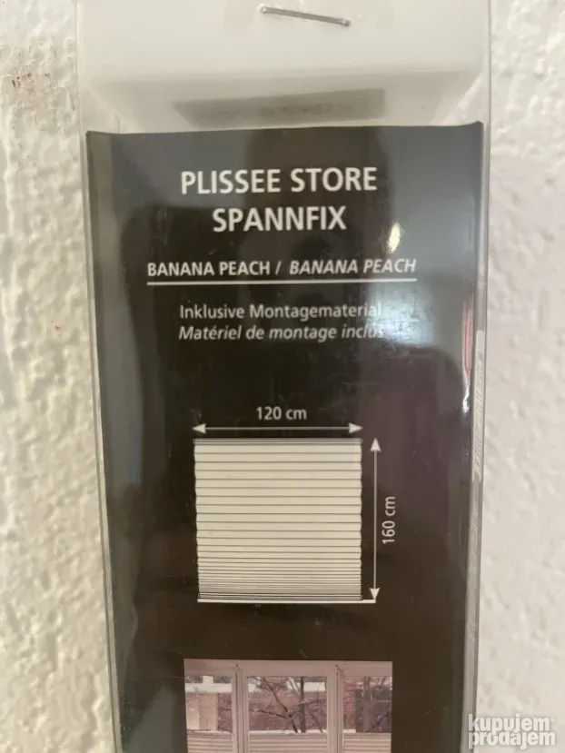 Plise zavesa br.6, narandzasta, tekstil, uvoz Svajcarska