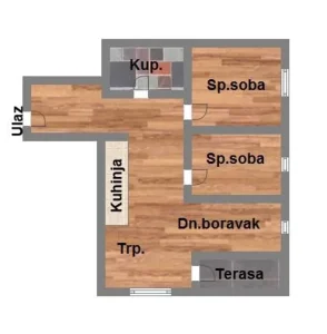 Trosoban stan u izgradnji na Salajci! 66m2