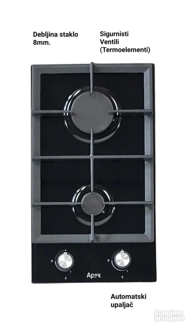 Ugradna plinska rerna na gas plin sporet raznjem (Novo) BLC