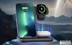 Bežični punjač 3u1 - za mobilni telefon, sat i slušalice