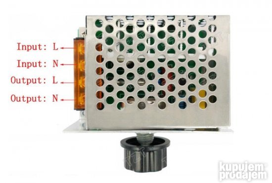REGULATOR BRZINE AC motora 20A 220V 4000W potenciometar NOVO