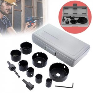 Set kruna od 11 delova za bušenje rupa 19-64 mm