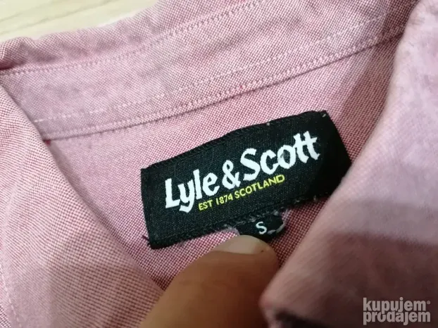 2851 - Lyle & Scott teksas kosulja S/M Original TOP