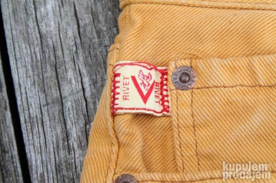 ORIGINAL LEVIS Belgien i RIVET U.S.A. farmerke