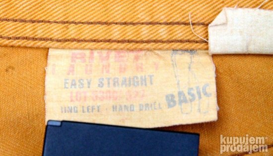 ORIGINAL LEVIS Belgien i RIVET U.S.A. farmerke