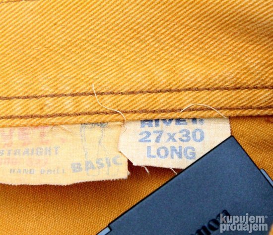 ORIGINAL LEVIS Belgien i RIVET U.S.A. farmerke