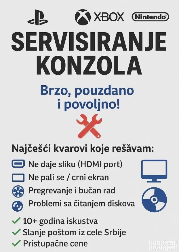 Servisiranje i čipovanje konzola PlayStation, Xbox, Nintendo