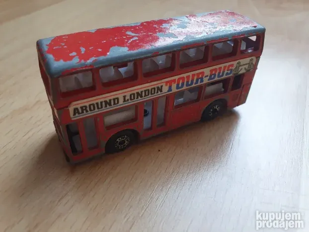 Matchbox Leyland Titan- Double-Decker Tour1981 -AroundLondon