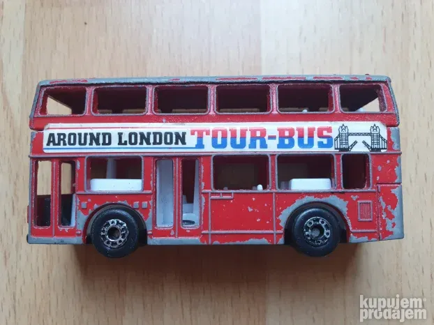 Matchbox Leyland Titan- Double-Decker Tour1981 -AroundLondon