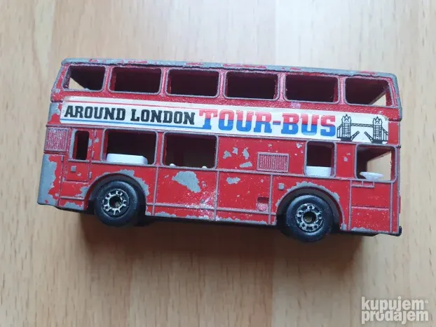 Matchbox Leyland Titan- Double-Decker Tour1981 -AroundLondon