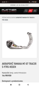 Akrapovic linija za Mt 07