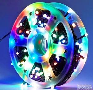 Novogodisnje vodootporne sijalice od 100m Šarene