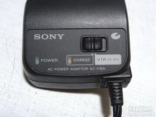 Punjač adapter ORIG SONY AC-V16A za KAMKORDERE KAMEREodličan