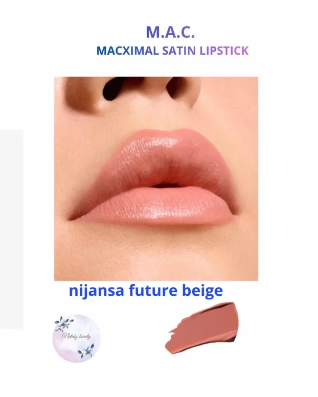 MAC macximal satin lipstik FUTURE beige