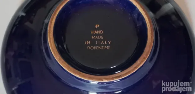 Italy, Pepeljara od Kobalta i prave pozlate, Odlicno ocuvana