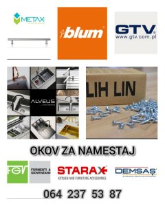 Okov za namestaj-okov za kuhije-okov za klizne plakare