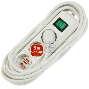 Produžni kabl - razvodnik sa 3 šuko utičnice 5m