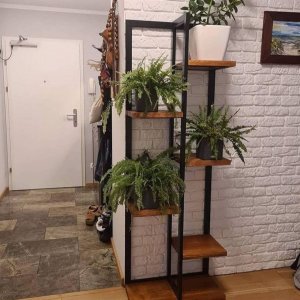 Police za saksije Drvo&metal