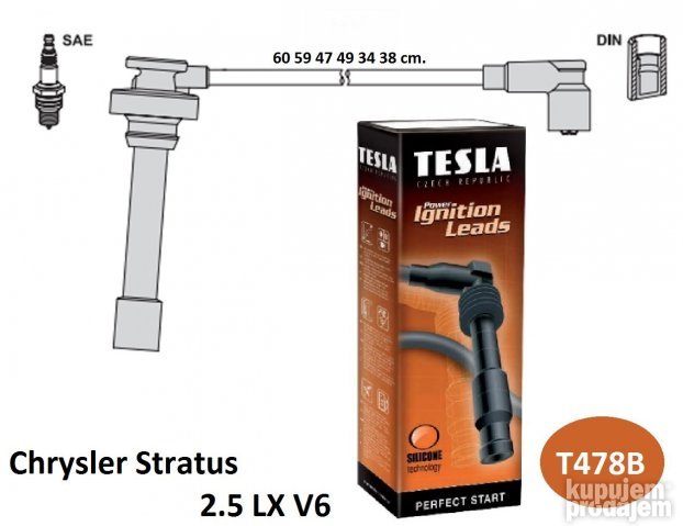 Chrysler Stratus 2.5 LX V6 KABLOVI T478B krajsler-crajsler