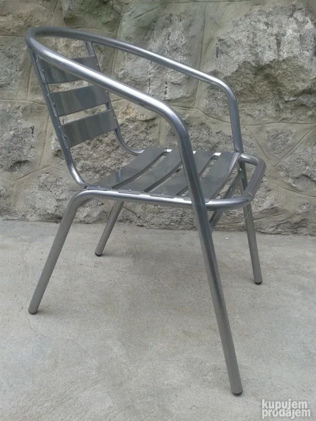 INOX Alu Stolica NOVO za Terasu i Bastu AKCIJA