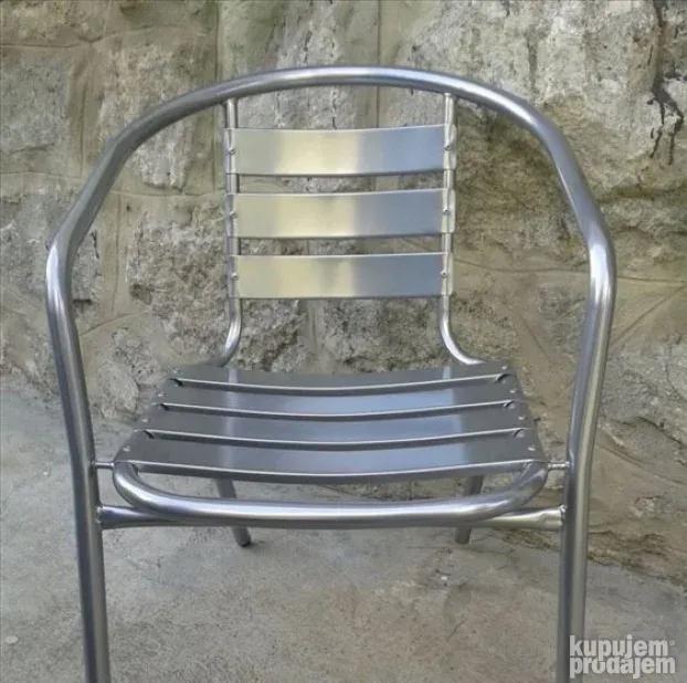 INOX Alu Stolica NOVO za Terasu i Bastu AKCIJA