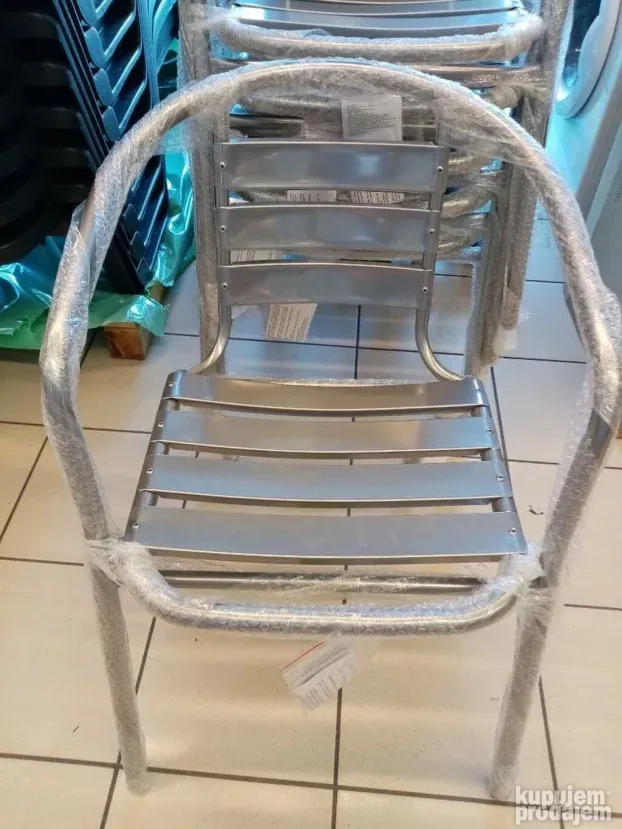 INOX Alu Stolica NOVO za Terasu i Bastu AKCIJA