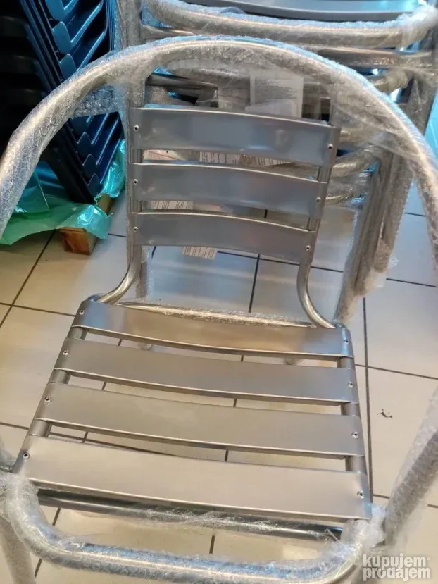 INOX Alu Stolica NOVO za Terasu i Bastu AKCIJA