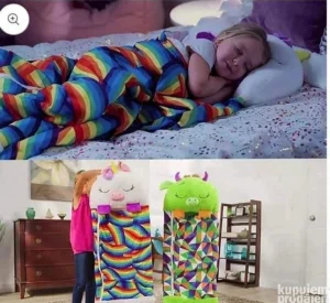 Vreće za spavanje sa plisanim jastukom vise modela