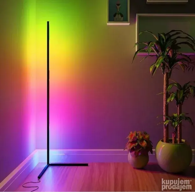 Ugaona podna lampa RGB 100cm - KupujemProdajem
