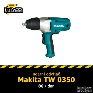 Iznajmljivanje alata - Udarni odvijač Makita TW 8350