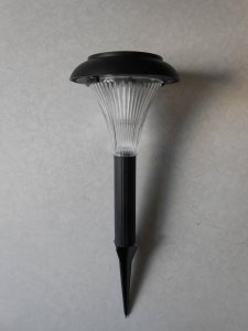 Solarna LED lampa CRNA