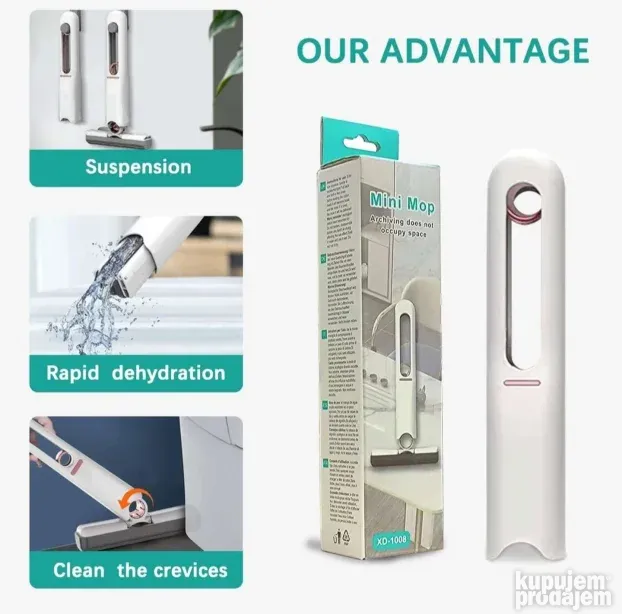 Prenosivi rucni mini mop za ciscenje