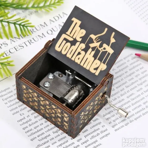 Retro drvena muzička kutija (The Godfather)