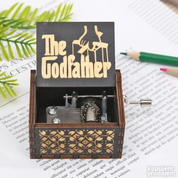 Retro drvena muzička kutija (The Godfather)