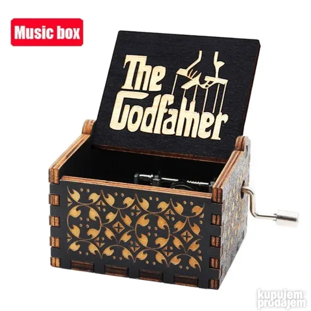 Retro drvena muzička kutija (The Godfather)