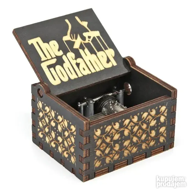 Retro drvena muzička kutija (The Godfather)