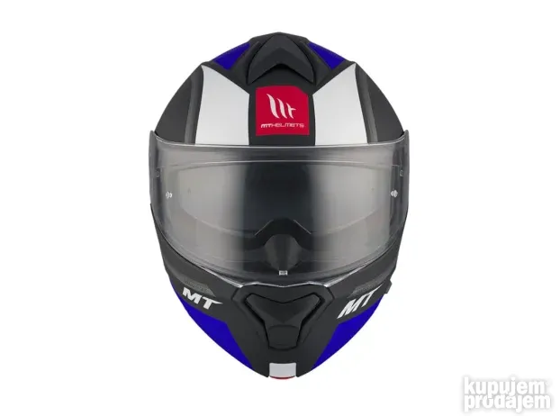 MT flip up kaciga GENESIS Cave plava mat