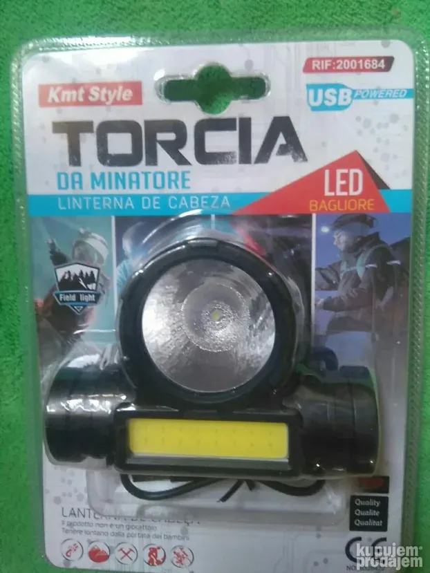 Lampa za glavu USB , Sport , Boravak u prirodi
