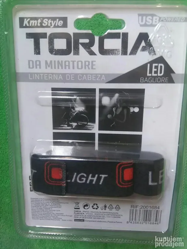 Lampa za glavu USB , Sport , Boravak u prirodi