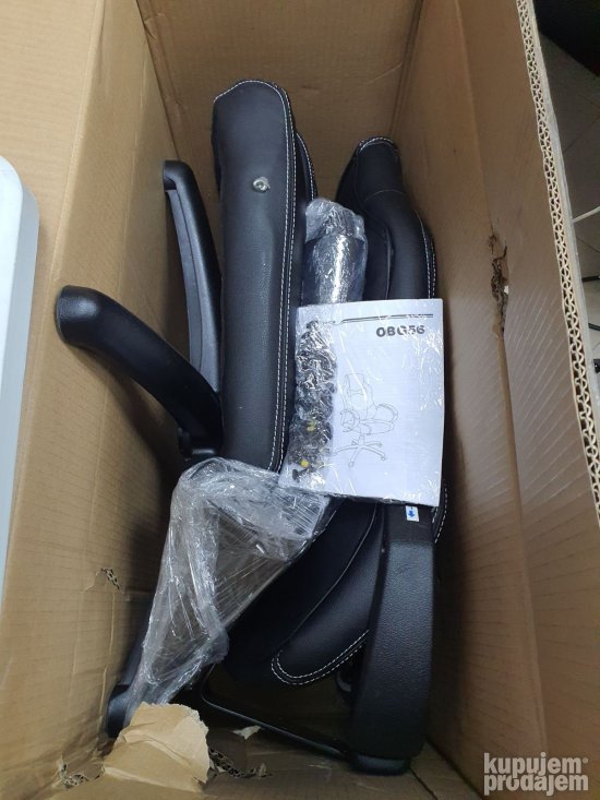 Kancelarijska Stolica (Crno-Plava) do 150kg OBG56L- Songmics