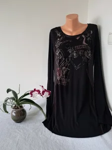 Viskozna haljina sa aplikacijom vel XL