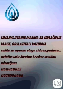 mašine za izvlačenje VLAGE renta