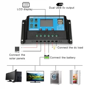 SOLARNI KONTROLER 20A solarni kontroler za solarne panele