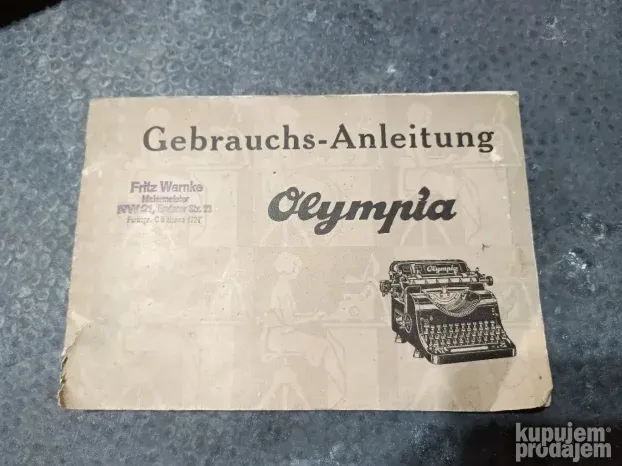 Pisaća mašina "Olympia" model 8 iz 1935.